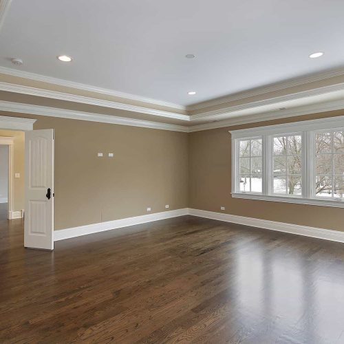 Hardwood floors and coffered ceiling Pickering